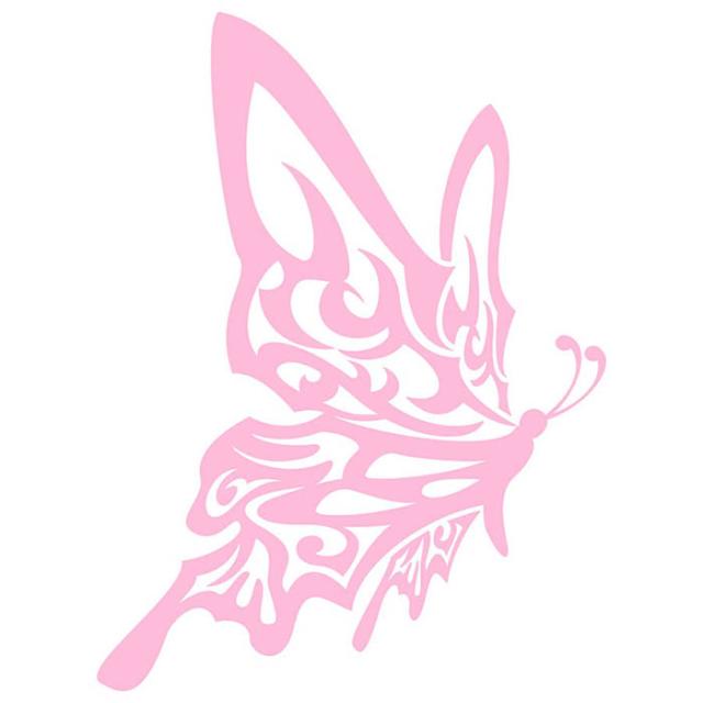 バイク 車 かっこいい ステッカー 蝶 バタフライ トライバル 16(右向き