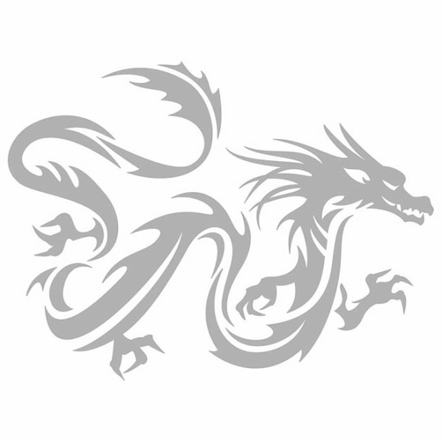車 バイク かっこいい ステッカー ドラゴン 龍 トライバル 11 右向き カッティングステッカー 全12色 龍神 竜 Dragon ボディ タンク カの通販はau Pay マーケット カッティングステッカーのm Sworks Au Pay マーケット店