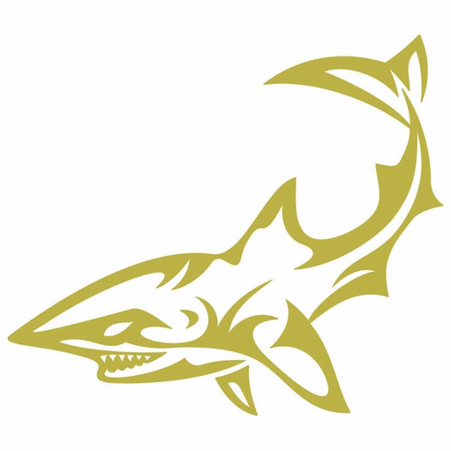 シャーク shark サメ 鮫 トライバル 7(左向き) カッティング シャーク shark サメ 鮫 トライバル 7(左向き) カッティング