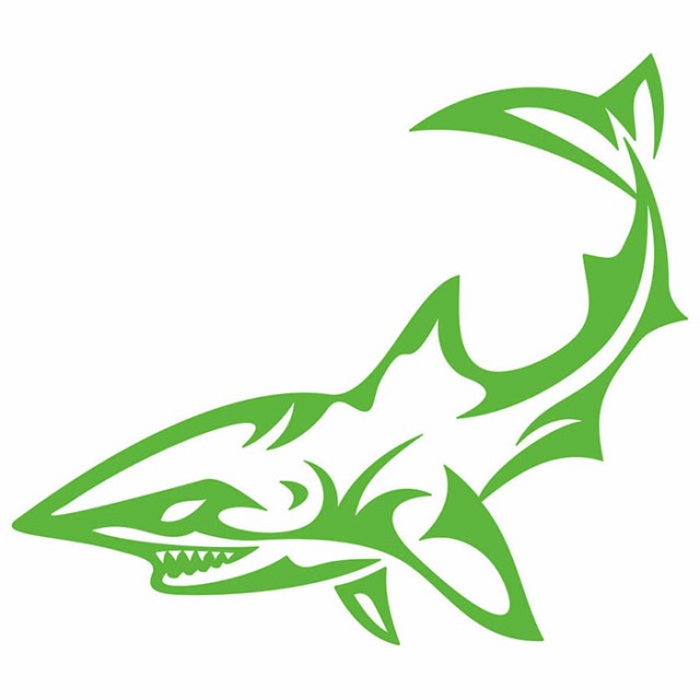 シャーク shark サメ 鮫 トライバル 7(左向き) カッティング シャーク shark サメ 鮫 トライバル 7(左向き) カッティング