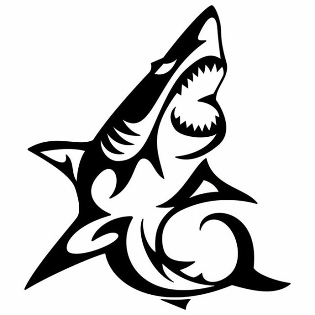 車 バイク ヘルメット かっこいい ステッカー シャーク Shark サメ 鮫 トライバル 8 右向き カッティングステッカー 全12色 おしゃれ カの通販はau Pay マーケット カッティングステッカーのm Sworks Au Pay マーケット店