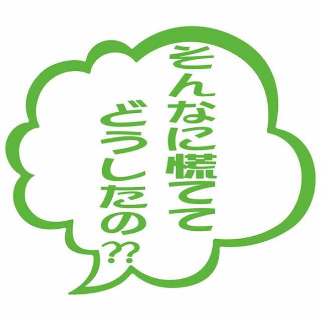 あおり運転 ステッカー そんなに慌ててどうしたの？？ つぶやき 一言 吹き出し (2枚1セット) カッティングステッカー 全12色 車  ドラレコの通販はau PAY マーケット - カッティングステッカーのM'sWorks au PAY マーケット店 | au PAY  マーケット－通販サイト