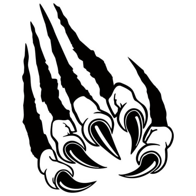 バイク ヘルメット 車 ステッカー 爪痕 爪傷 右 4 2 カッティングステッカー 全12色 かっこいい 爬虫類 モンスター 恐竜 バンパー ボデの通販はau Pay マーケット カッティングステッカーのm Sworks Au Pay マーケット店