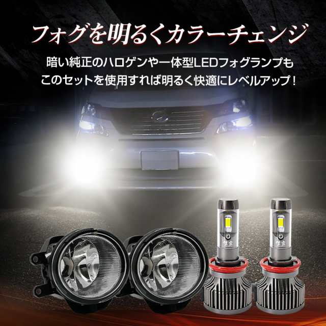 トヨタ 車用 汎用 フォグランプ ユニット+ LEDバルブセット 信玄XR