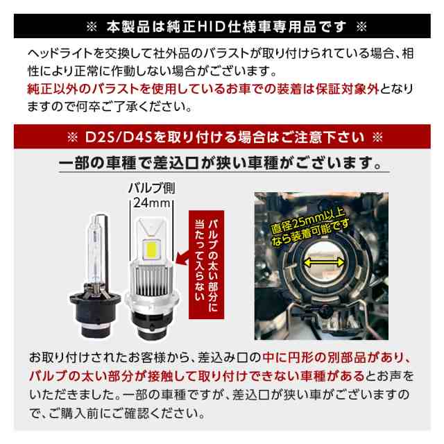 純正HIDを次世代ポン付けLEDに交換で光量UP マツダ プレマシー CW系 H22.7~H30.2 信玄LED 兜 D2S 車検対応  不適合なら返金｜au PAY マーケット