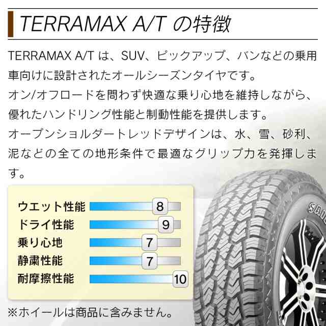 ☆お求めやすく価格改定☆ SAILUN サイルン TERRAMAX A T 235 75R15 オールシーズン タイヤ 4本セット 法人様専用 