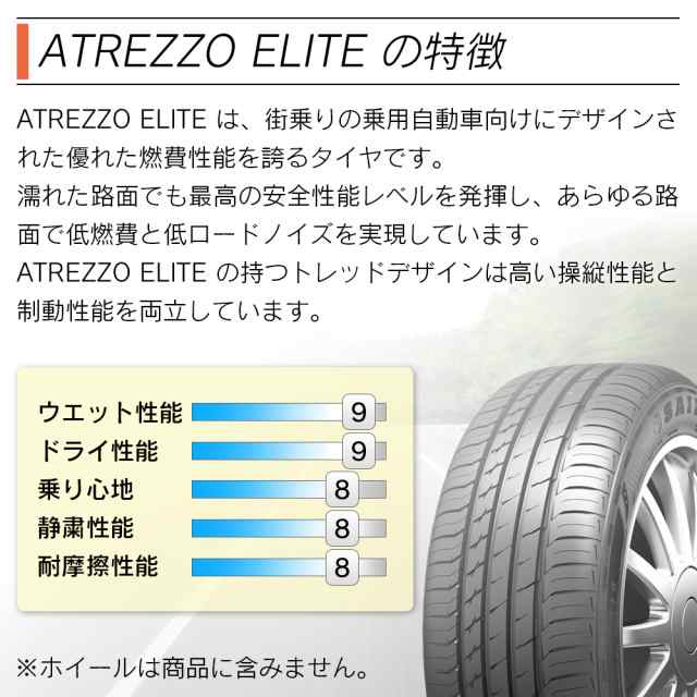 SAILUN サイルン ATREZZO ELITE 195/65R15 91V サマータイヤ 夏 タイヤ ...