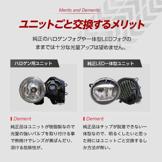 デイズルークス B21A フォグランプ ユニット+ LEDバルブセット 信玄