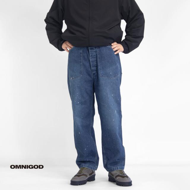 OMNIGOD オムニゴッド ペイント＆エイジング加工 11オンスデニム PWイージーパンツ 日本製 メンズの通販は