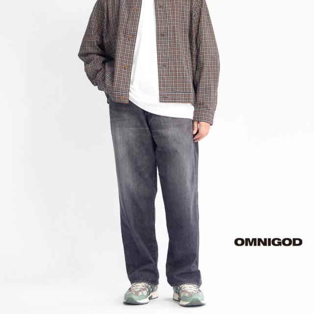 OMNIGOD オムニゴッド 10ozブラックデニム 5Pイージーデニムパンツ 日本製 メンズの通販は
