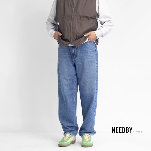 NEEDBY heritage ニードバイヘリテージ TONY ルーズテーパード デニムパンツ ジーンズ 日本製 メンズ