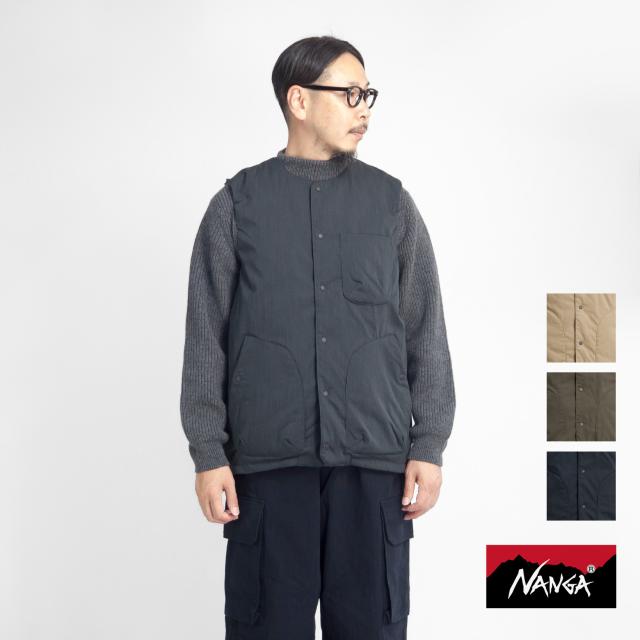 NANGA ダウンベスト インナーダウン メンズ L ブラック キルティング