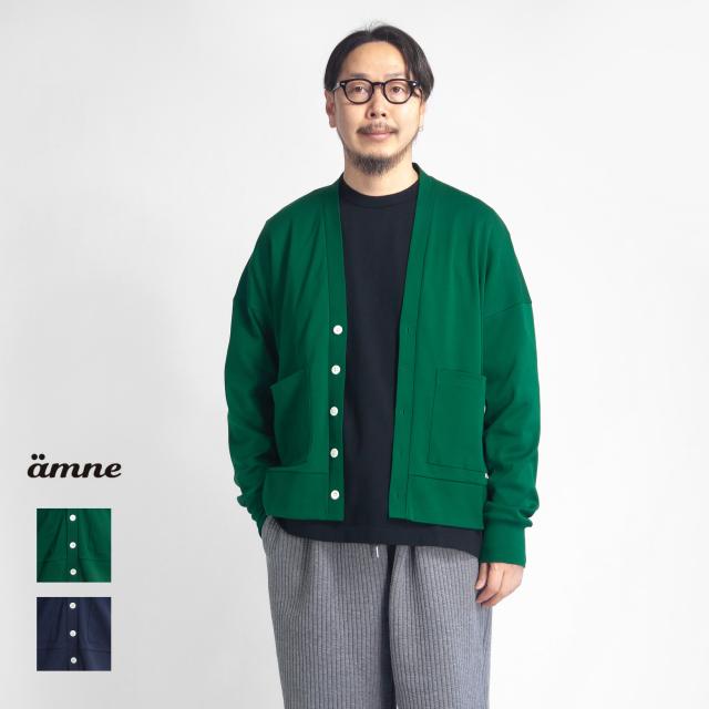 amne アンヌ ギザコットン ラウンドカーディガン 日本製 メンズの通販は