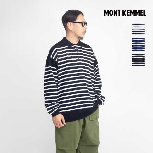 MONT KEMMEL モンケメル パネルボーダー オーバーサイズ 長袖