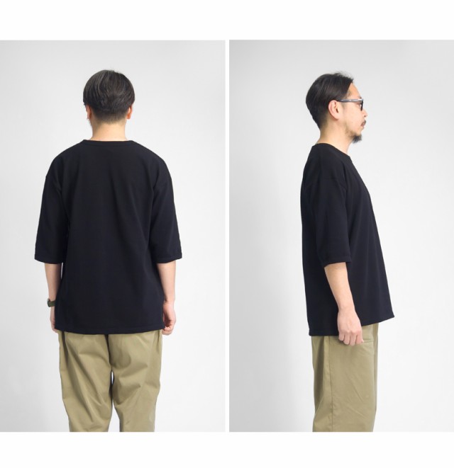 Quotidien コティディアン 鹿の子 5分袖ビッグＴシャツ メンズの通販は