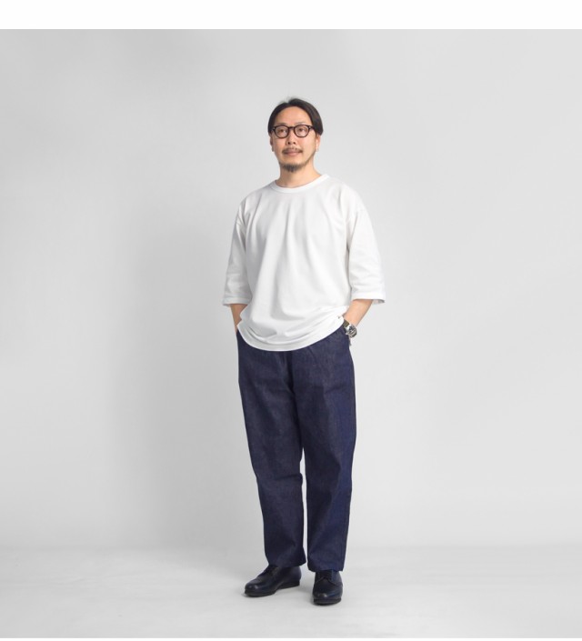 Quotidien コティディアン 鹿の子 5分袖ビッグＴシャツ メンズの通販は