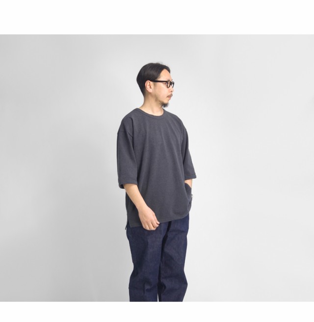 Quotidien コティディアン 鹿の子 5分袖ビッグＴシャツ メンズの通販は