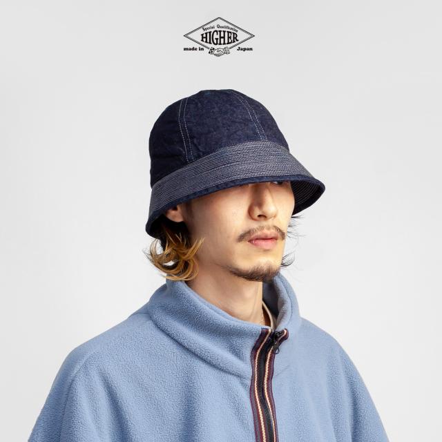 HIGHER ハイヤー 12ozデニム セーラーハット 帽子 日本製 メンズ レディース ユニセックスの通販は 7,550円