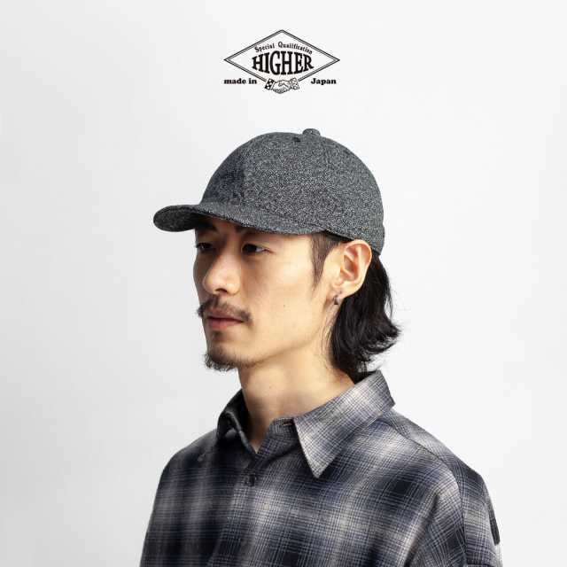 HIGHER ハイヤー フレンチオックスフォード シンチバック キャップ 帽子 日本製 メンズ レディース ユニセックスの通販は