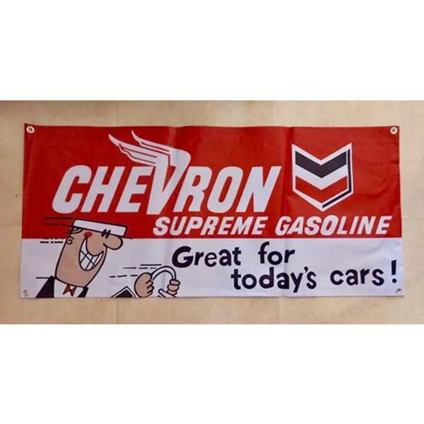 CHEVRON バナー モーターバナー タペストリー アメリカン雑貨、アメリカ雑貨 ガレージ雑貨の通販はau PAY マーケット - ちゃんぷ