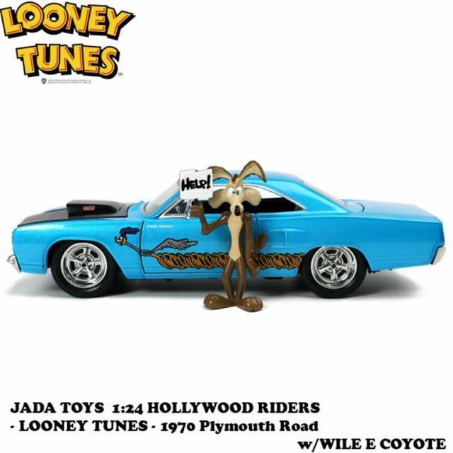 ルーニーテューンズ ミニカー1:24 LOONEY TUNES 1970 Plymouth Road w