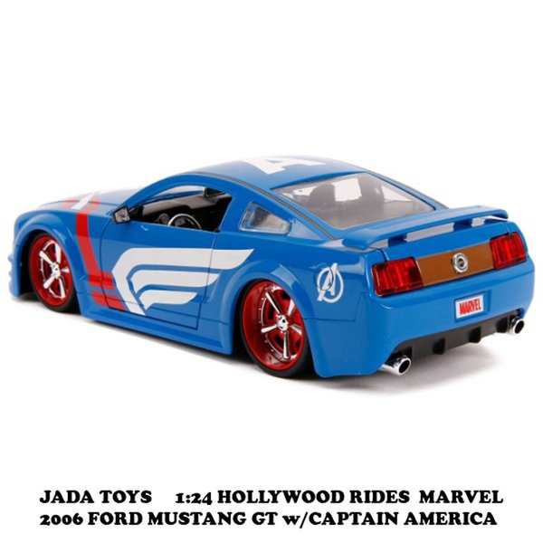 キャプテンアメリカ ミニカー1 24 Marvel Captain America 06 Ford Mustang Gt ミニカーモデルカー ダイキャストの通販はau Pay マーケット ちゃんぷ