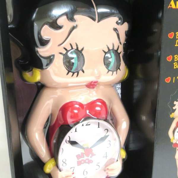 ベティーちゃん ベティブープBetty Boop 3Dモーション クロック 時計