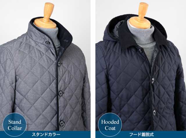 ♡ラベンハム♡サイズ40 黒 キルティングコート 裏ボア フード付 ♡ラベンハム♡サイズ40 黒 キルティングコート 裏ボア フード付