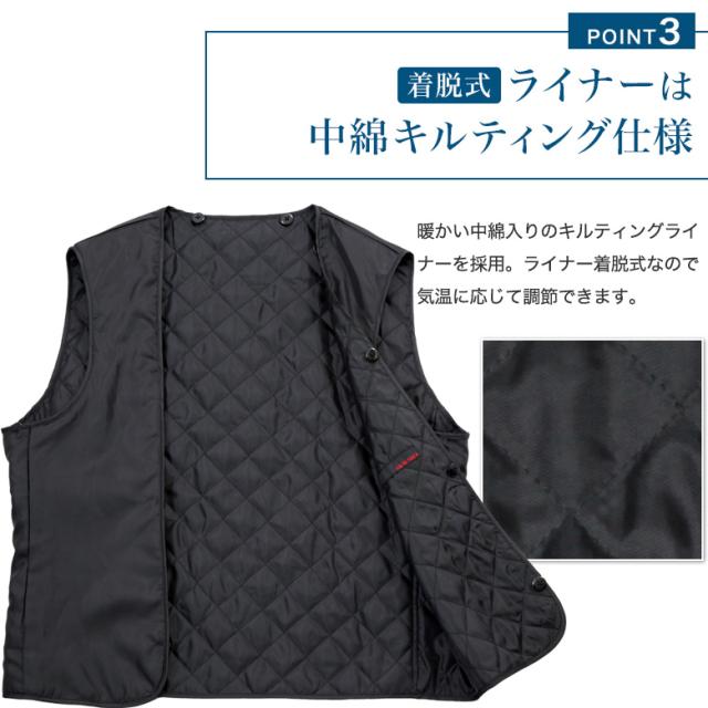 【午前中注文で当日発送】大きいサイズ コート メンズ ステンカラー ボンディング素材 中綿ライナー着脱式 撥水加工 ハーフコート スプリングコート ビジネス カジュア 秋冬春 暖か オシャレ_8