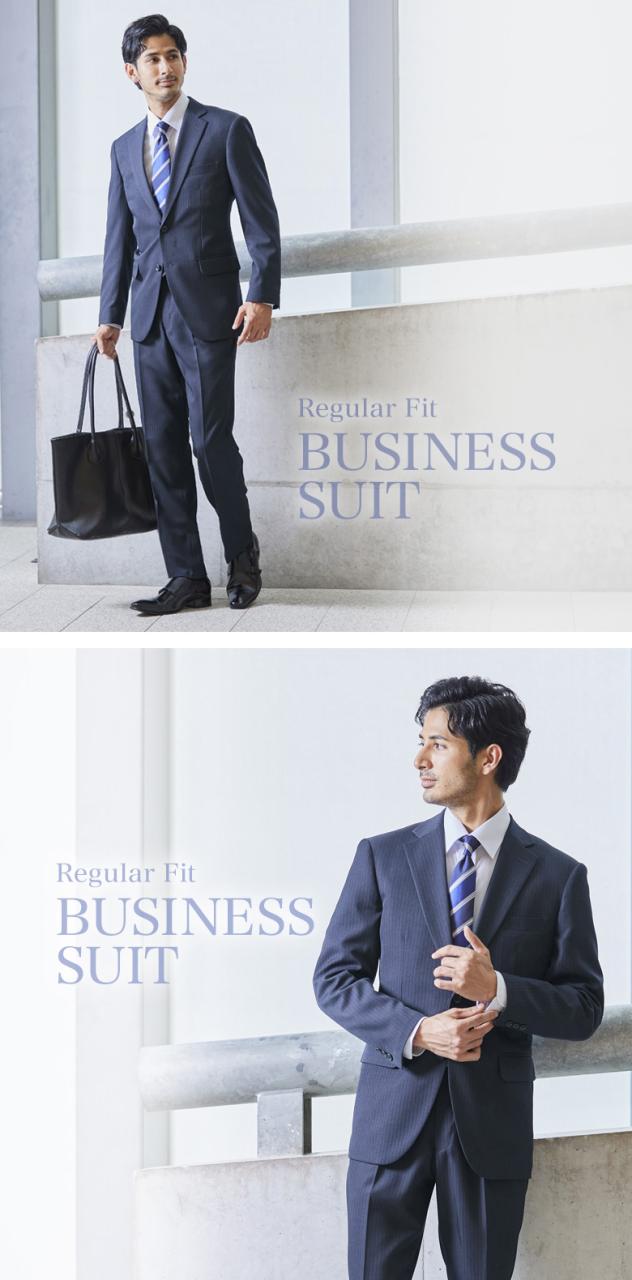 スーツ メンズ レギュラーフィット 2つボタン 春夏秋 ウォッシャブルスーツ 上下洗える ワンタック プリーツ加工 ポリエステル100％ ビジネススーツ メンズスーツ スーツ メンズ レギュラーフィット 2つボタン 春夏秋 ウォッシャブル