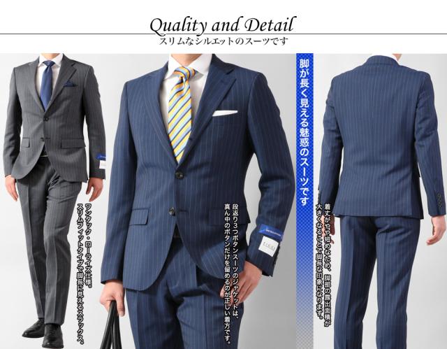 スリムフィット Ficce By Don Konishi 段返り3つボタンスーツ 春夏 ワンタック 送料無料の通販はau Pay マーケット メンズスーツkokubo
