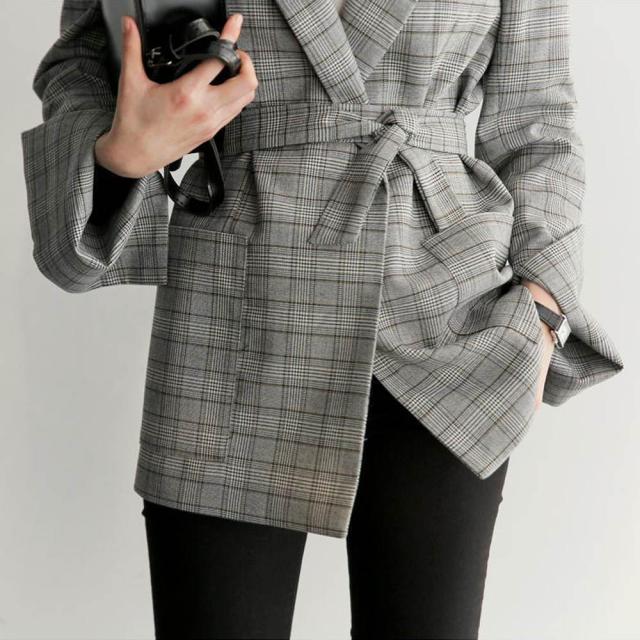 LAZA ジャケット レディース 長袖 チェック柄 スーツジャケット フォーマル アウター エレガント LAZA ジャケット レディース 長袖 チェック柄 スーツジャケット