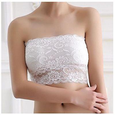 Laza カップ付き 可愛い 総レース チューブトップ ベアトップ ブラカバー キャミソール タンクトップ ホワイトの通販はau Pay マーケット Tripstore
