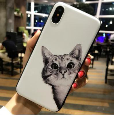 Laza Iphoneケース 猫ちゃん柄 可愛い 癒し Tpuケース ソフトシェル 柔らかい フィット Iphonex対応 白色 の通販はau Wowma Tripstore