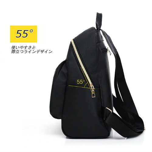 Laza ブラック リュック レディース リュックサック バッグ ショルダー カジュアル 小物整理収納簡単 お出かけ コンパクト デート の通販はau Pay マーケット Tripstore