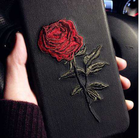 Laza Iphone7 8 ケース 薔薇 バラ 刺繍 オシャレ 可愛い カバー 黒 の通販はau Pay マーケット Tripstore