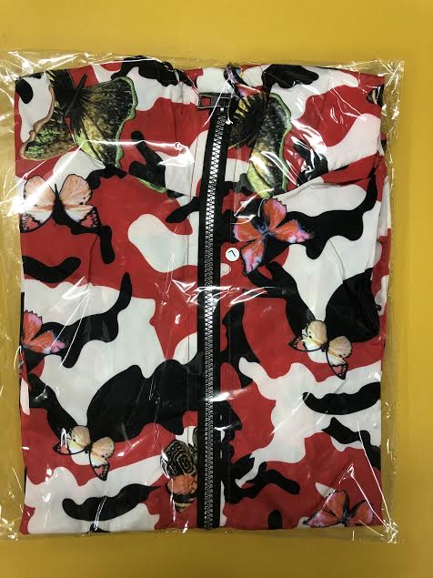 LAZA 【レッド L/2XL】マウンテンパーカー 迷彩柄 ジャケット 