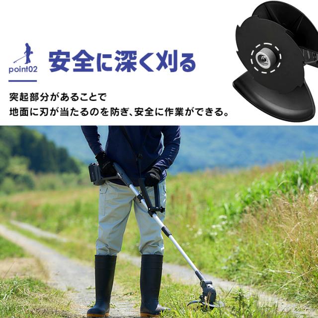 充電式グラストリマー JGT160M4-H グレー 草刈機 電動 充電式 グラストリマー コードレス バッテリー付き 充電器付き 替え刃付き セット 18V １８Ｖ 草刈り機 芝刈り機 芝刈機 刈払機 雑草 除草 電動工具 ガーデニング 園芸 庭 アイリスオーヤマ 送料無料_3
