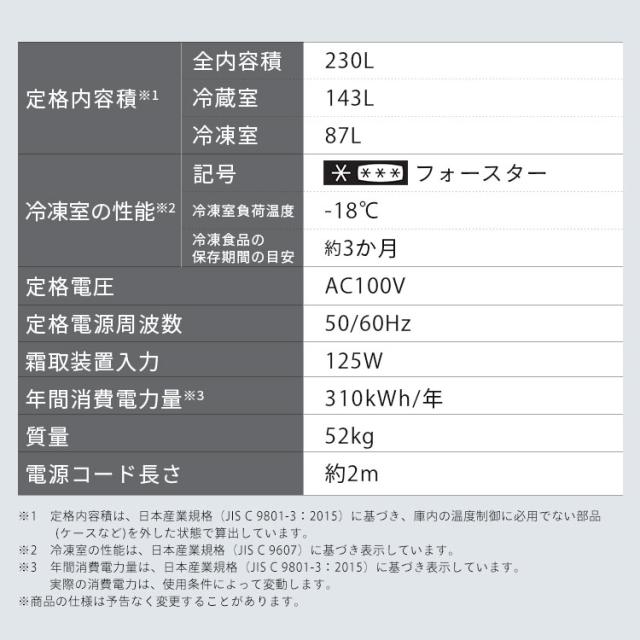 冷蔵庫 一人暮らし スリム 2ドア 新生活 単身 静音 右開き ファン式 自動霜取り 霜取り不要 大容量 省スペース 冷凍冷蔵庫 230L ホワイト アイリスオーヤマ IRSN-23B-W【送料無料】【設置無料】【HS】_16