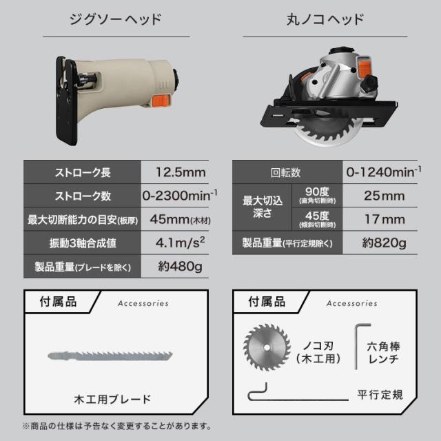 ＼オプション豊富／ インパクトドライバー マルチツールセット 電動工具 充電式 本体 10.8Vマルチギア バッテリー付き ビット付き PJM10INS アイリスオーヤマ *