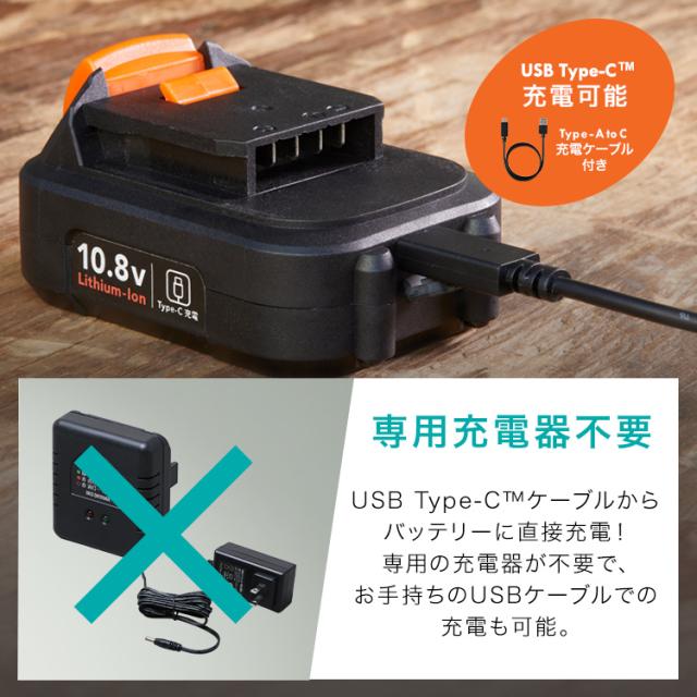 ＼オプション豊富／ インパクトドライバー マルチツールセット 電動工具 充電式 本体 10.8Vマルチギア バッテリー付き ビット付き PJM10INS アイリスオーヤマ *