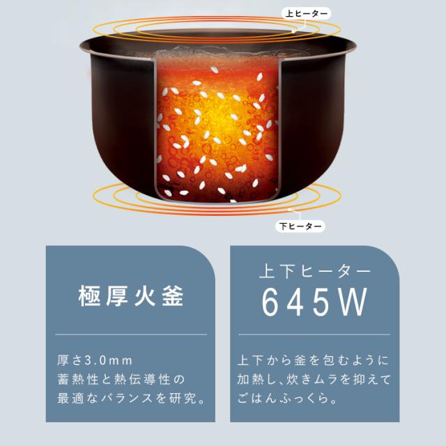 炊飯器 5合炊き 5.5合 マイコン おいしい シンプル おしゃれ 炊飯ジャー 早炊き エコ炊飯 節電 マイコン炊飯器 新生活 一人暮らし アイリスオーヤマ RC-BMA50 *_2
