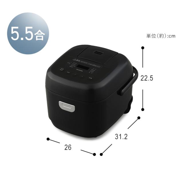炊飯器 5合炊き 5.5合 マイコン おいしい シンプル おしゃれ 炊飯ジャー 早炊き エコ炊飯 節電 マイコン炊飯器 新生活 一人暮らし アイリスオーヤマ RC-BMA50 *_9