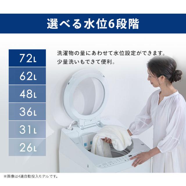 【施工あり】洗濯機 10kg 縦型洗濯機 縦型 全自動洗濯機 本体 全自動 省エネ 節電 節水 ガチ落ち 極渦洗浄 Wシャワー 時短 シンプル デザイン 10キロ 新生活 一人暮らし ひとり暮らし 2人暮らし タイパ OSH オッシュ ITW-100A04-W アイリスオーヤマ * 【HS】_9