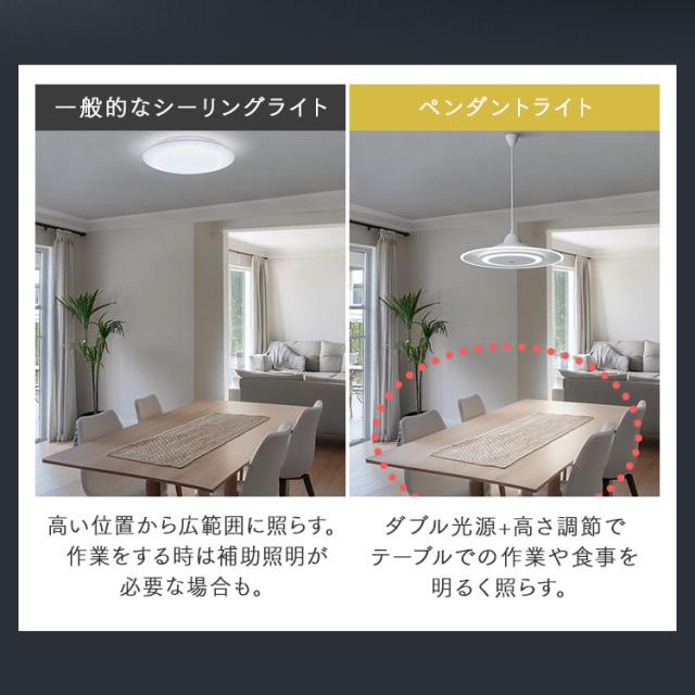 ペンダントライト led 6畳 ダイニング リモコン付き 照明 おしゃれ 寝室 照明器具 吊り下げ シンプル ライト 明るい 取付 簡単 和室 新生活 PLP6D アイリスオーヤマ *_6