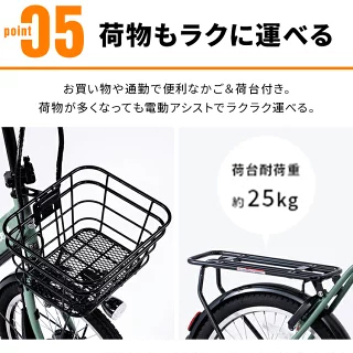 電動自転車 PELTECH 折り畳み電動アシスト自転車 20インチ折り畳み外装6段変速 TDN-212LｰBE 電動アシスト自転車 自転車 E-BIKE 折り畳み自転車 アルミフレーム 自動 ラクラク 坂道 電動 送料無料_5