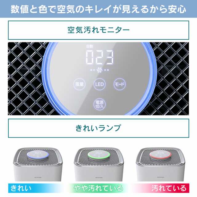 ★今なら更に最大1,000円ｵﾌ！★ 空気清浄機 アイリスオーヤマ ウイルス対策 36畳 IAP-A100-W オフィス 寝室 大型 花粉 ウイルス  除去 ｜au PAY マーケット