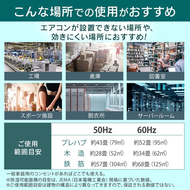 除湿機 1年保証 除湿器 大型 大型除湿機 IJCG-A50-B アイリスオーヤマ 工事不要 ブラック 最大適応畳数約75畳 コンプレッサー式 湿気 梅雨 除湿 湿度 カビ対策 業務用 工場 施設 4967576532648 送料無料