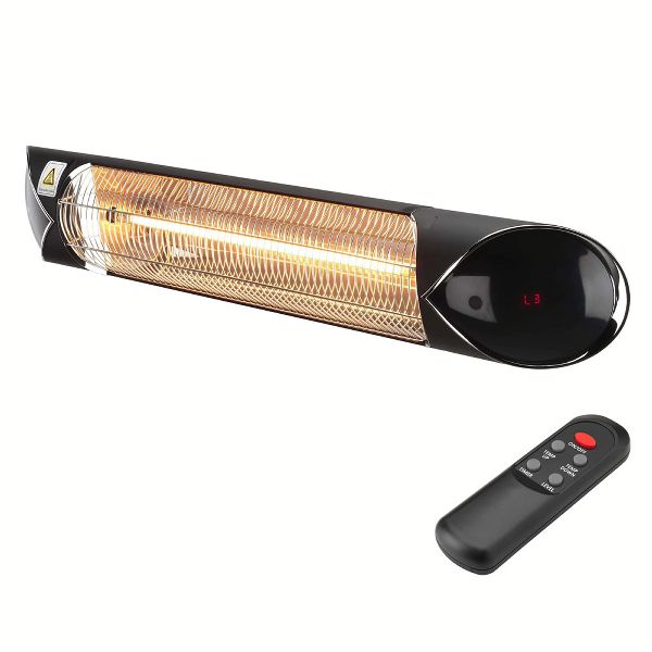 ペガサス 黒 壁・天井取付モデル 2000W B HEAT-A-202B 赤外線 暖房 暖房機器 ヒーター 取り付け型 アルミ 送料無料