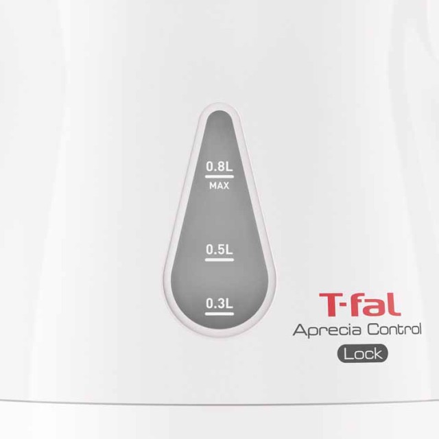 ★1,ｵﾌｸｰﾎﾟﾝ配布中★ T-fal 電気ケトル アプレシア ロック コントロール 0.8L ホワイト KO8401JP ティファール T-fal やかん